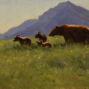 grizzly bear and cubs