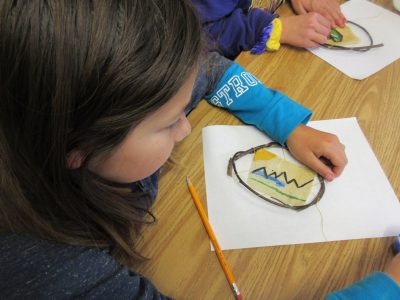 painting on rawhide, TMS project